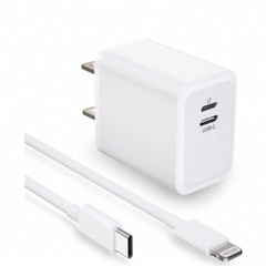 USB-C＆lightningポート充電アタプター＋ケーブル