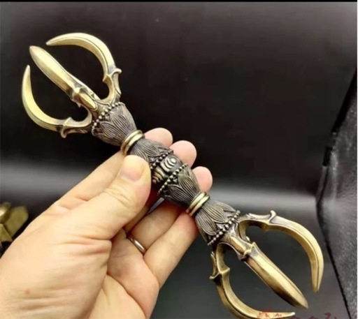 新品 エラー品　五鈷杵 20cm 大サイズ 真言宗 密教法具
