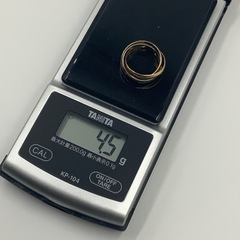 4℃ ヨンドシー K18 K14 トリニティリング 4.5g