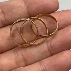 K18 18金 トリニティリング 5.2g 9号