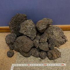 富士溶岩石　1kg アクアリウム　水槽レイアウト　コケリウム　A...