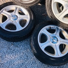 冬タイヤ 195/55R15 便利なアルミ付きスタッドレス4本組