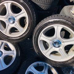 冬タイヤ 195/55R15 便利なアルミ付きスタッドレス4本組