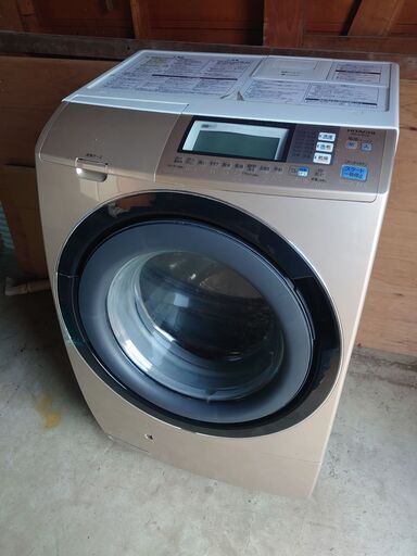 【良品】日立　ドラム式洗濯機　9kg 2012年製　ヒーター乾燥　北陸送料無料