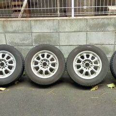 ラシーン他に185/65R14 スタッドレスタイヤ ホイール付き...