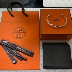 エルメス シェーヌダンクル アンシェネ バングル ブレスレット LGサイズ