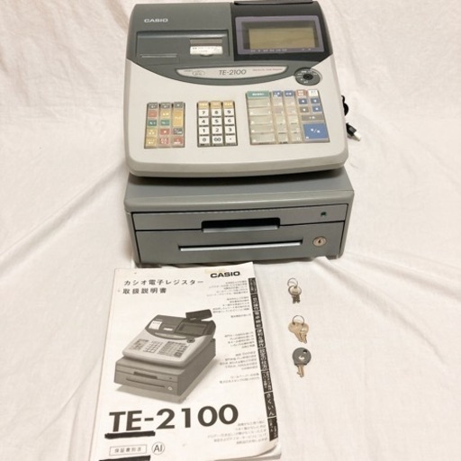 箱ナシ　動作品　CASIO TE-2100-15S グレー