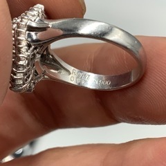 Pt900 ルビー ダイヤモンドリング 0.77ct 0.9ct 8.5g