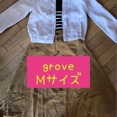 【美品】ジャケット　羽織り　grove   M   ベージュ