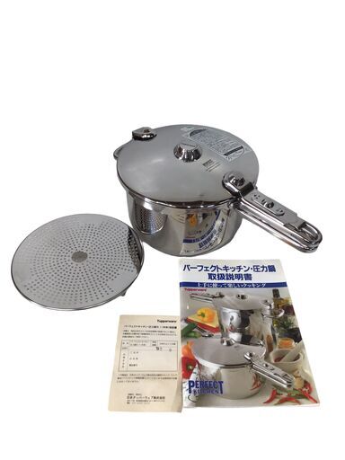 23R415 ジ3 Tupperware タッパーウェア PERFECT KITCHEN・圧力鍋 5.0L 取扱説明書付き 調理器具 中古品
