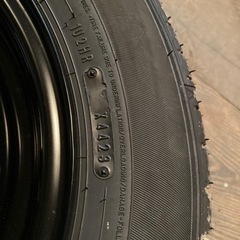 175/70-14、新品普通タイヤ、ホイール&キャップ付き