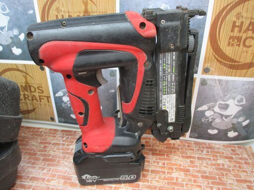 MAX マックス TJ-2514J 充電式タッカ 中古品 18V バッテリー×2 充電器 【ハンズクラフト宜野湾店】 MAX マックス TJ-2514J 充電式タッカ 中古品 18V バッテリー×2 充電器