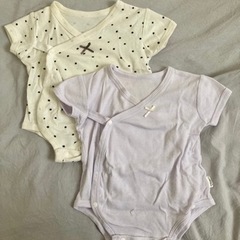 ベビー服　2枚セット　肌着　ロンパース　プティマイン　