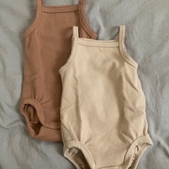 ベビー服　2枚セット　肌着　ロンパース　キャミソール　H&M