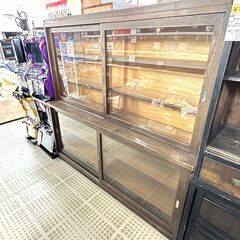 【家具・家電複数購入で割引可】昭和レトロ 食器棚 キャビネット ...