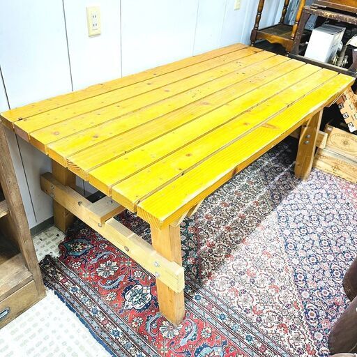 【ジモティ特別価格】昭和レトロ ガーデンテーブル 作業台 ダイニング 家具