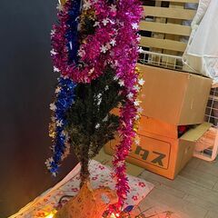 クリスマスツリー 140cm オーナメント＆ライト付き