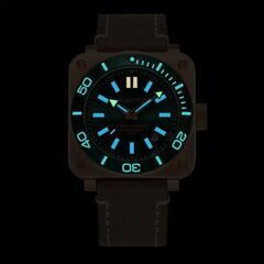 新品★腕時計　AQUATICO ダイバーズウォッチ「ブロンズグリーン」