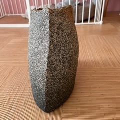 陶器 花器 花瓶 オブジェ 石置物