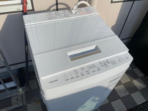 TOSHIBA 東芝 ZABOON 全自動洗濯機 8kg AW-8D6 グランホワイト 簡易乾燥機能 自動洗浄モード 2018年製 取説付き