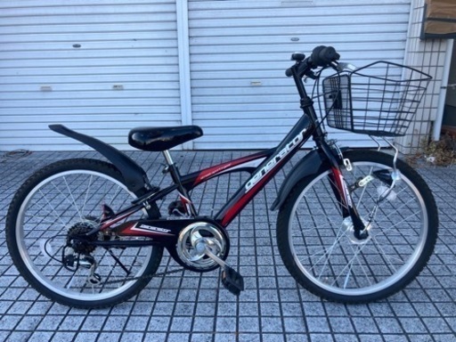 【22インチJr.マウンテン】美品❗️使用少ない❗️6段変速　LEDオートライト　若林自転車　唐崎店　SALE❗️