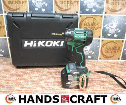 HIKOKI ハイコーキ WH36DC2XPS インパクトドライバ 中古・美品 36V バッテリー×1 充電器 【ハンズクラフト宜野湾店】