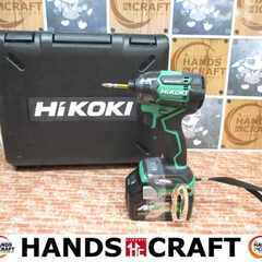 HIKOKI ハイコーキ WH36DC2XPS インパクトドライバ 中古・美品 36V バッテリー×1 充電器 【ハンズクラフト宜野湾店】