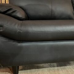 革張りワイド2Pソファ