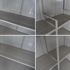 【ヤ取終了1/28】≪zyt1209ジ≫ タクボ物置 Mr.ストックマンプラスアルファ 型番不明/TP-3715？ 駐輪スペース付 分解保管 現状品 51016-01