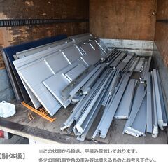 【ヤ取終了1/28】≪zyt1209ジ≫ タクボ物置 Mr.ストックマンプラスアルファ 型番不明/TP-3715？ 駐輪スペース付 分解保管 現状品 51016-01