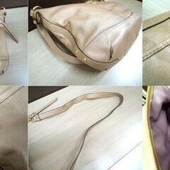 コーチ COACH パーク レザー ダッフルショルダー ベージュ F19726 USED