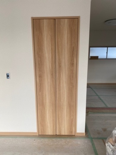 クローゼット 開き戸　枠扉セット　ネイキッドライト柄　2028×735 三方枠　リフォームDIY エイダイ　EIDAI