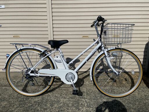 新品★未使用　電動アシスト自転車 シマノ製6段変速 26インチ ホワイト