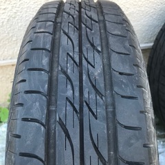 スズキワゴンR (MH55S)純正の14インチアルミホイール　バリ山タイヤ付4本セットです。