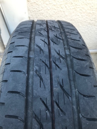 スズキワゴンR (MH55S)純正の14インチアルミホイールバリ山タイヤ付4本  