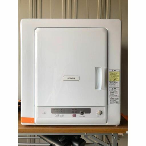 日立 衣類乾燥機 4kg お掃除付きドラム DE-N40HX-W