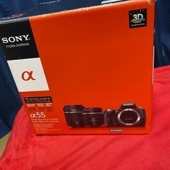 sony a55 camera with 3 lens 