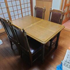 【決定】マルニ木工　ダイニングテーブル　椅子4脚セット