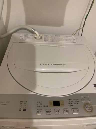 洗濯機　SHARP（ES-GE5C）