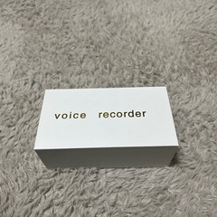 Voice recorder