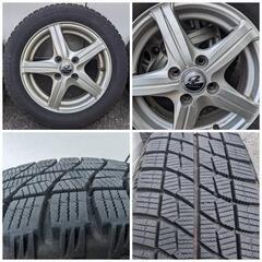 【取引中】スタッドレスタイヤ 4本 アルミホイール付 155/65R14 75Q
