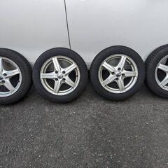 【取引中】スタッドレスタイヤ 4本 アルミホイール付 155/65R14 75Q