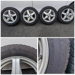 【取引中】スタッドレスタイヤ 4本 アルミホイール付 155/65R14 75Q