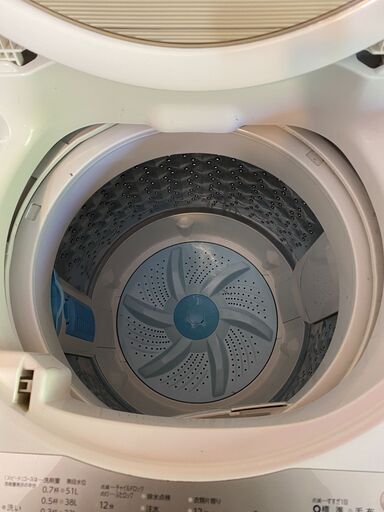 【交渉中】TOSHIBA 洗濯機 6.0kg 2016年製 AW-6G3（W）
