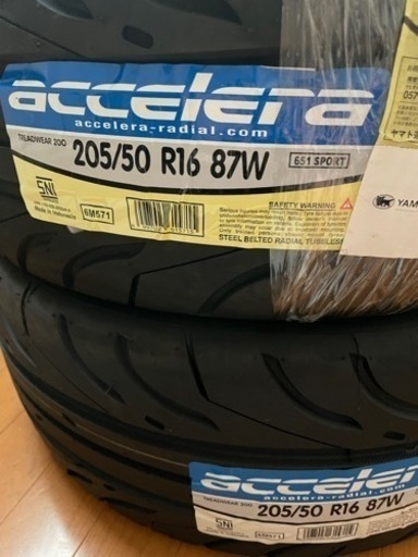 アクセレラ 651sport 16インチ2本
