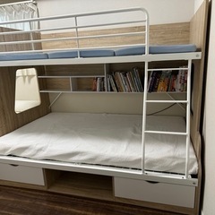 二段ベッド 下段セミダブル 上段シングル ラゴス 美品