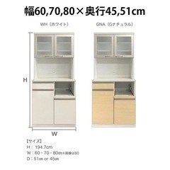 【ネット決済】高橋木工所 スマート3 キッチンボード 80Sオープン