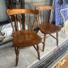 木製椅子　2セット