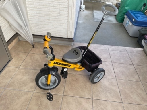 ハマー　三輪車 ハマー トライサイクル3 子供三輪車 FD-TZ イエロー ハンドル付き