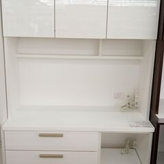☆ジモティ割あり☆ レンジボード 白 H190×D43×W100 クリーニング済み 